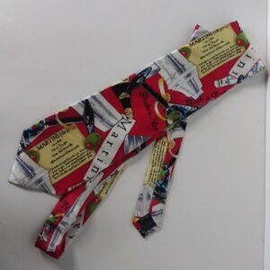 Wolfmark Handmade Silk Martini Tie # 98085 rare Collectable NWT